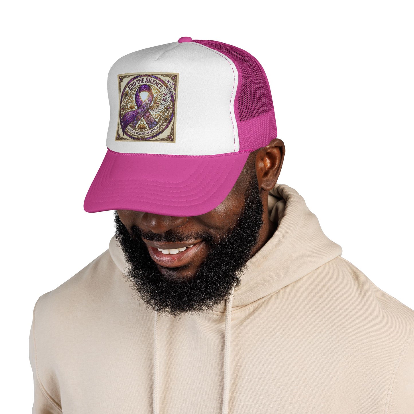 Trucker Hat: "End the Silence" Domestic Violence Awareness