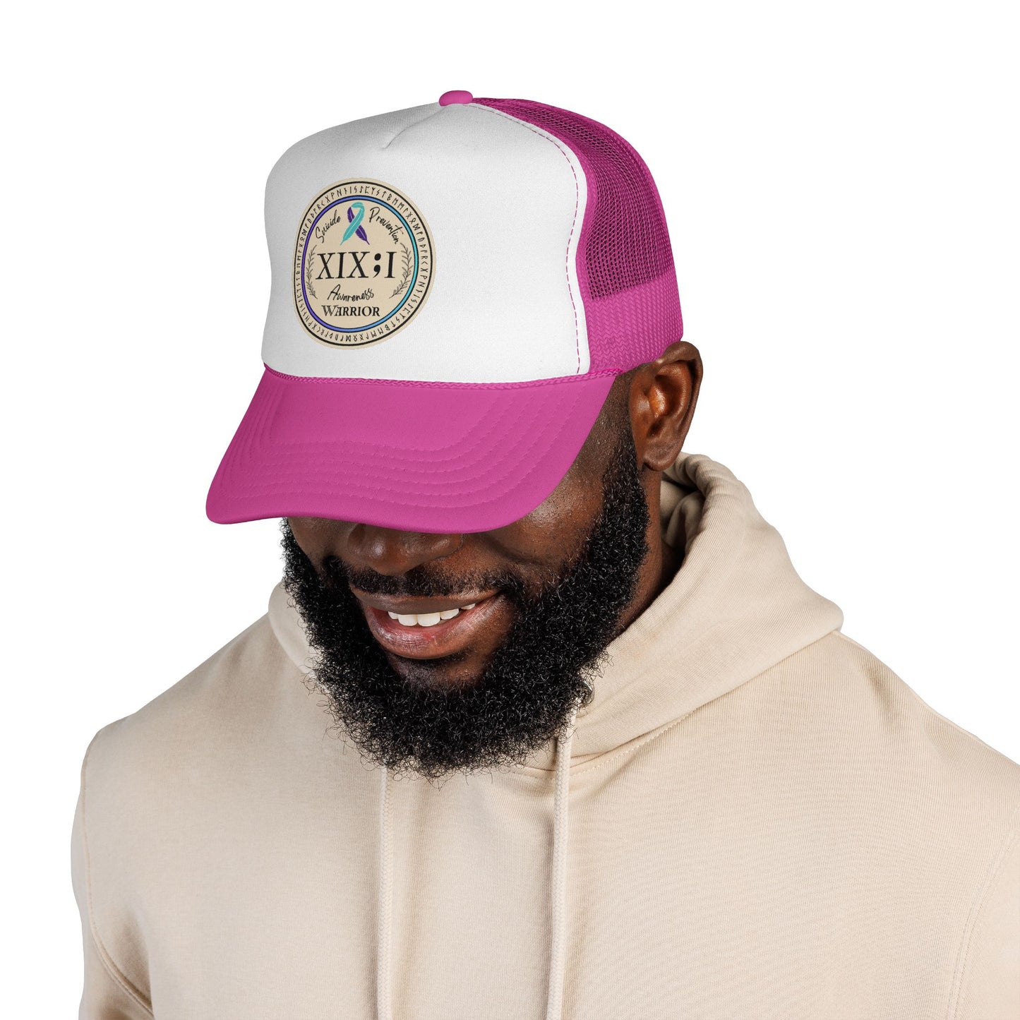 Trucker Hat: "XIX;I Warrior" Suicide Prevention Awareness