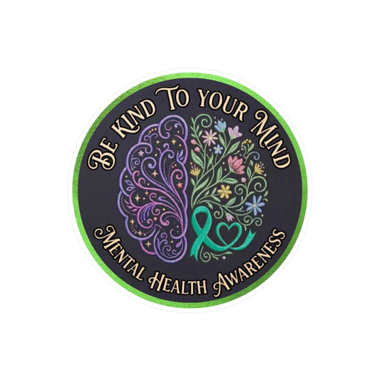 6-Pack Mental Health Awareness All-Weather Vinyl Decal (2.5")