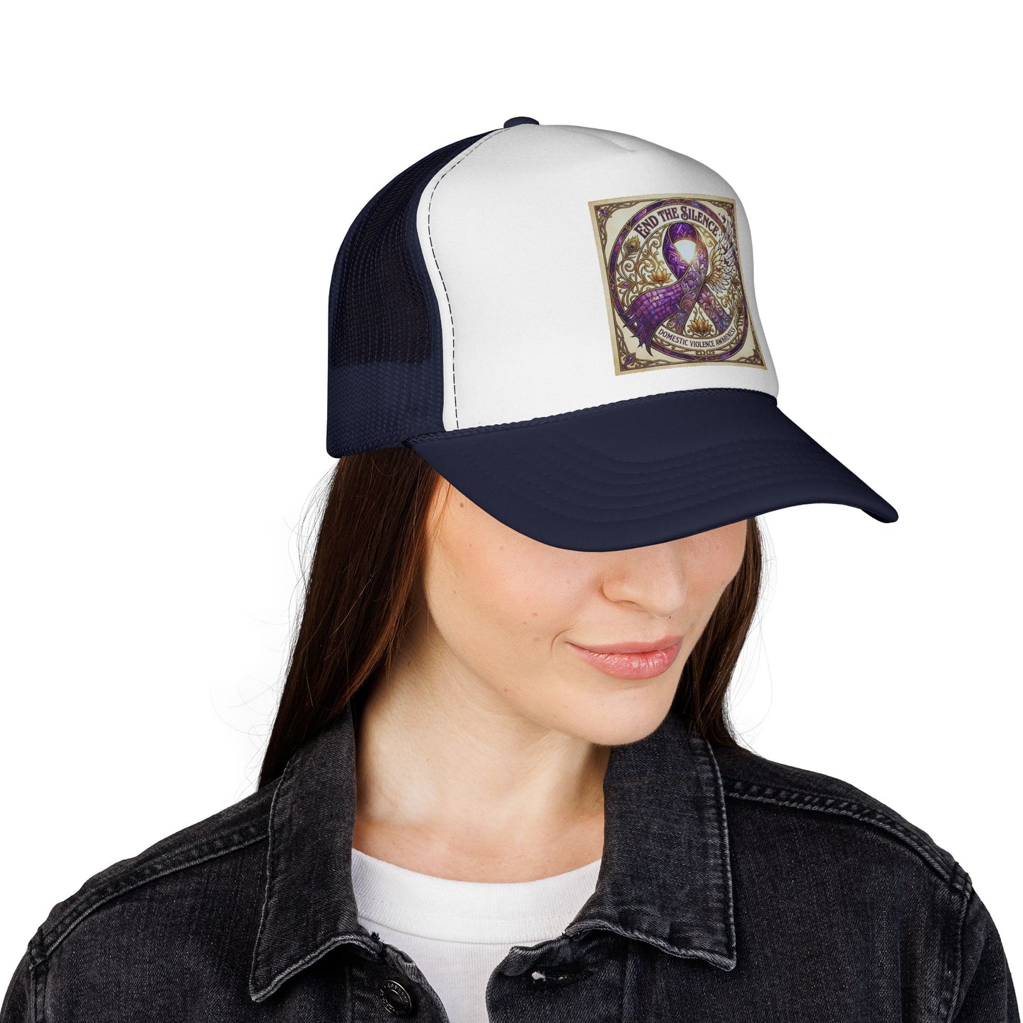 Trucker Hat: "End the Silence" Domestic Violence Awareness