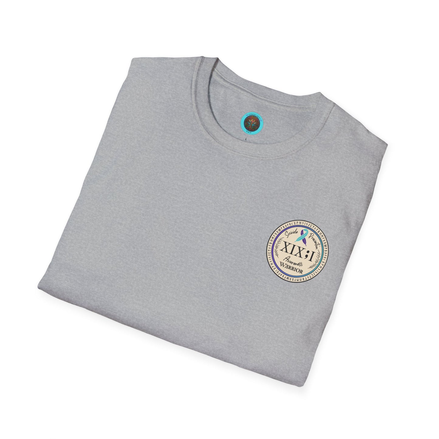T-shirt: Suicide Awareness Warrior Teal and Purple Support Ribbon