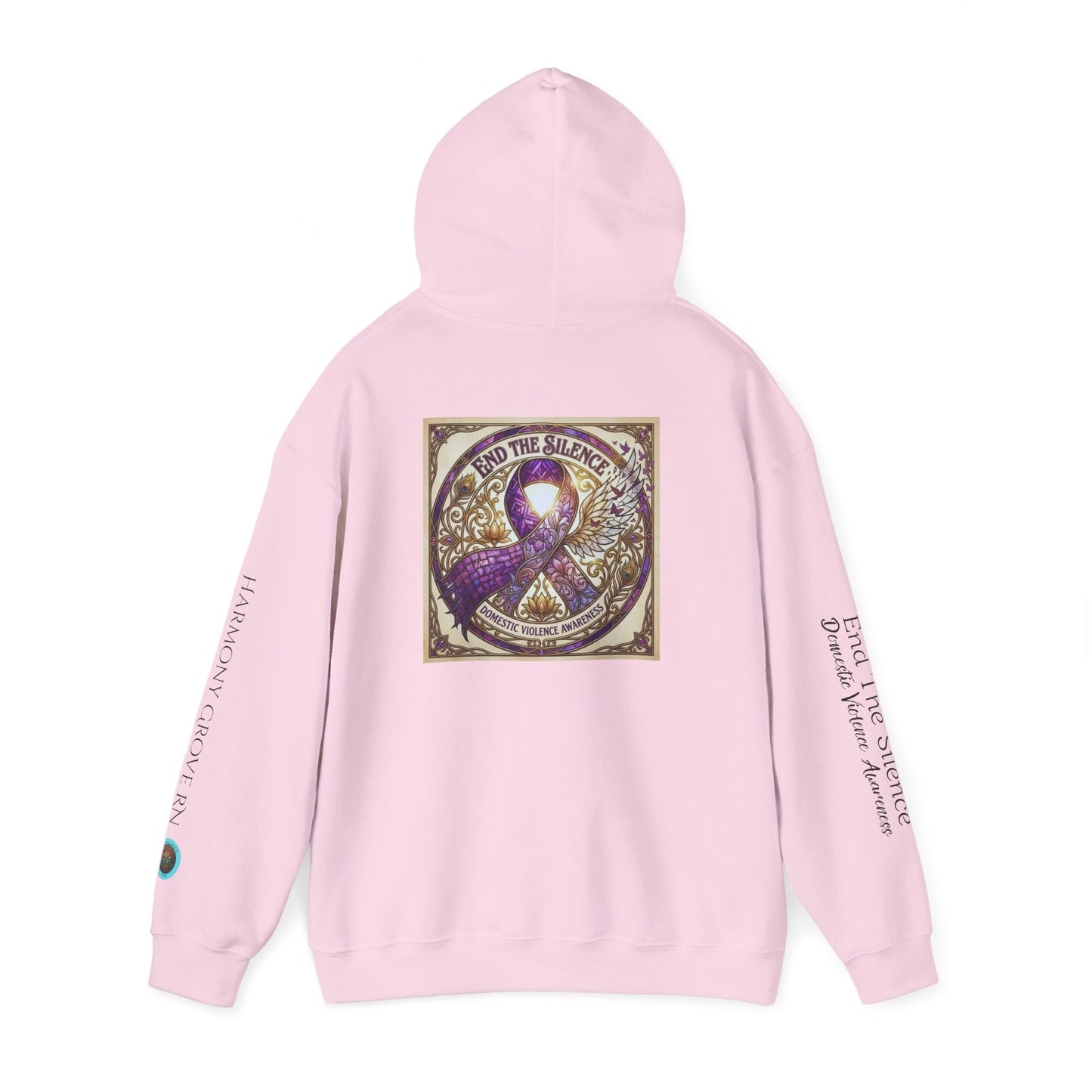 Pullover Hoodie: "End The Silence" Domestic Violence Awareness