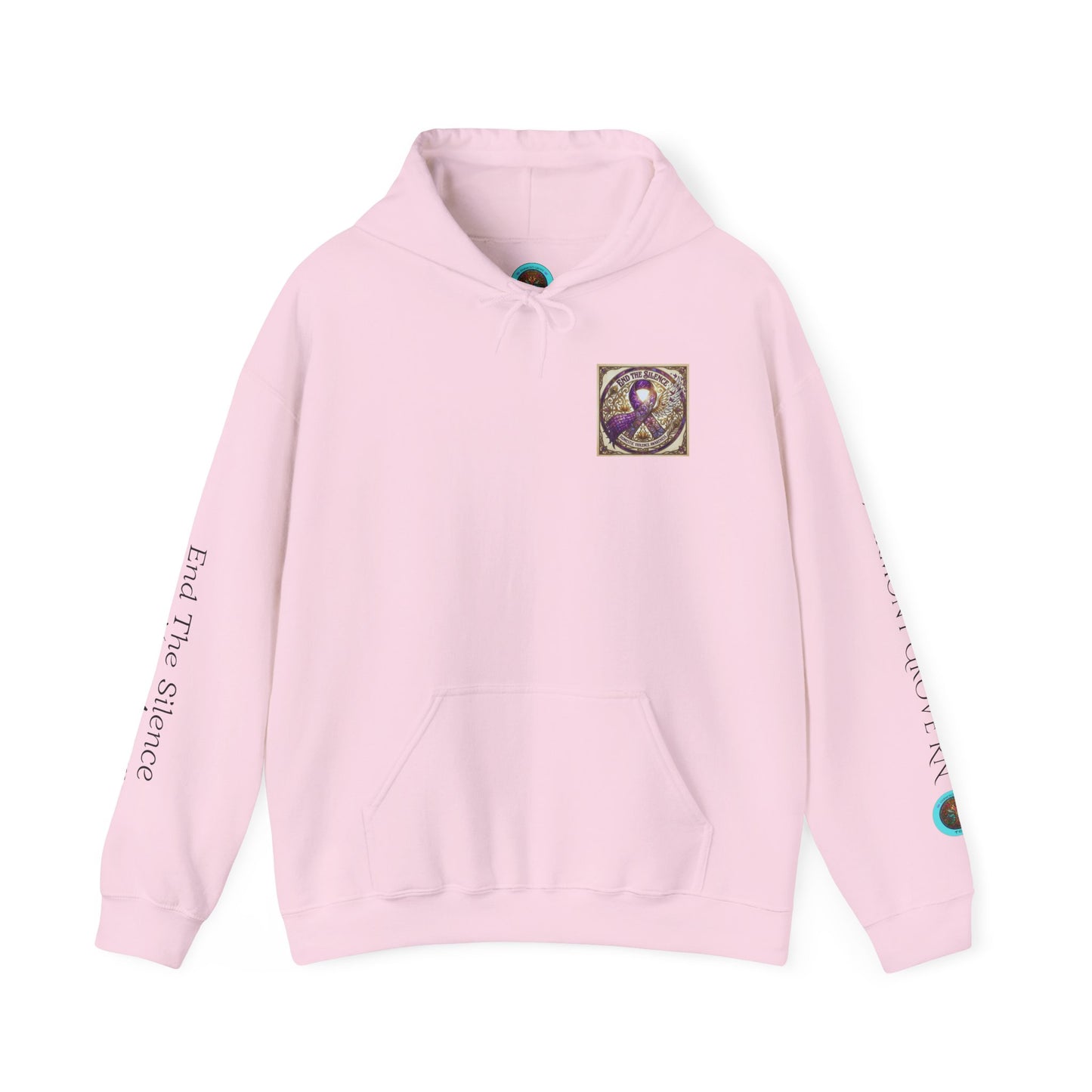 Pullover Hoodie: "End The Silence" Domestic Violence Awareness