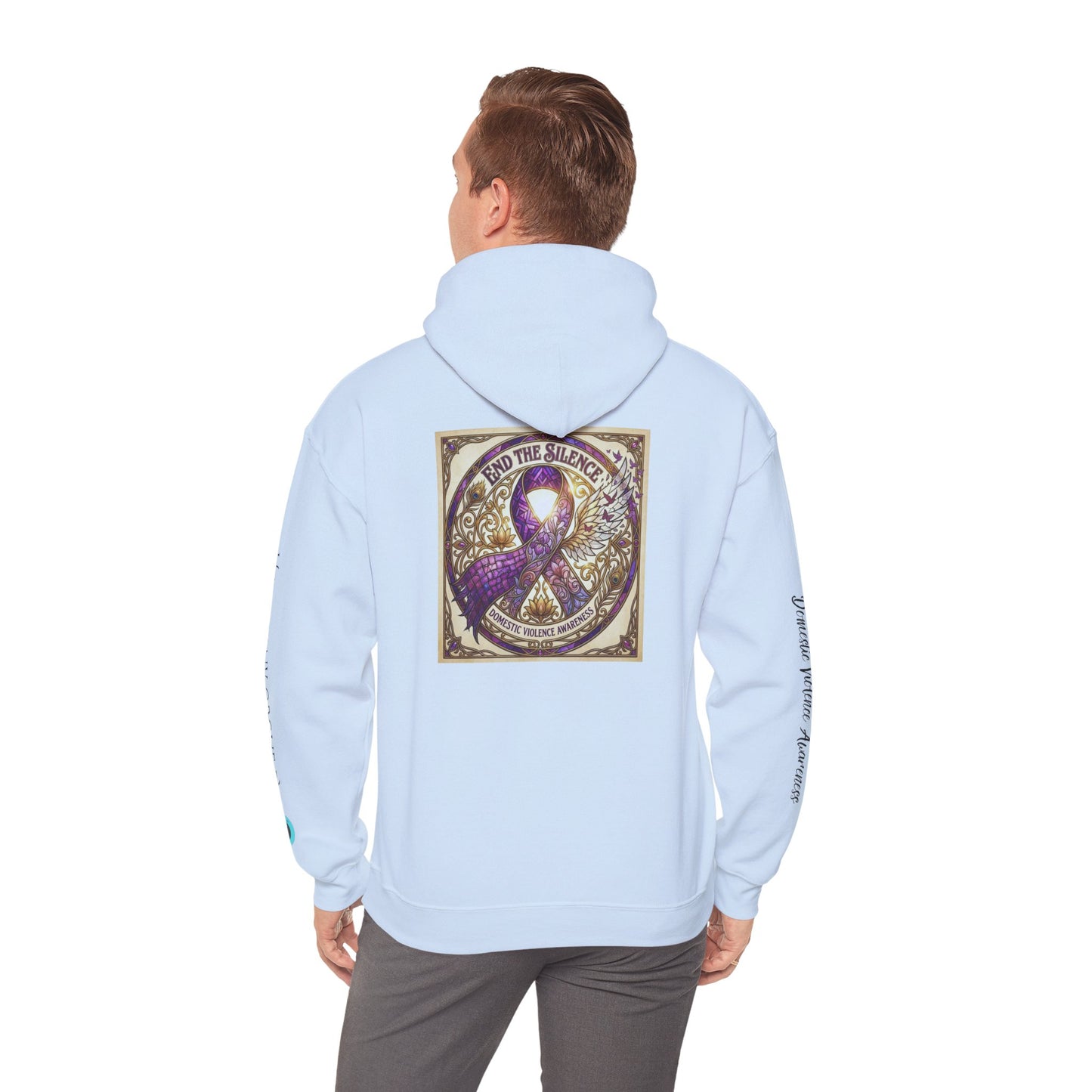 Pullover Hoodie: "End The Silence" Domestic Violence Awareness