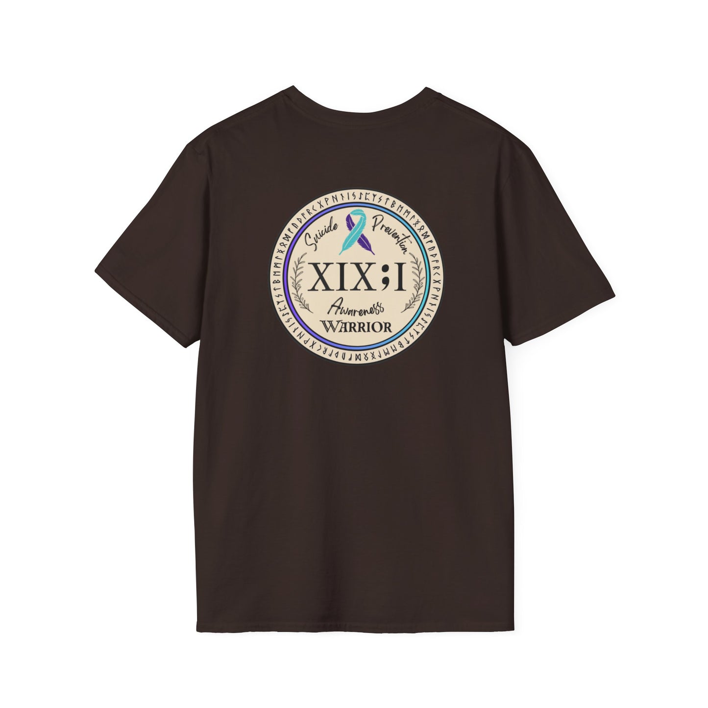 T-shirt: Suicide Awareness Warrior Teal and Purple Support Ribbon