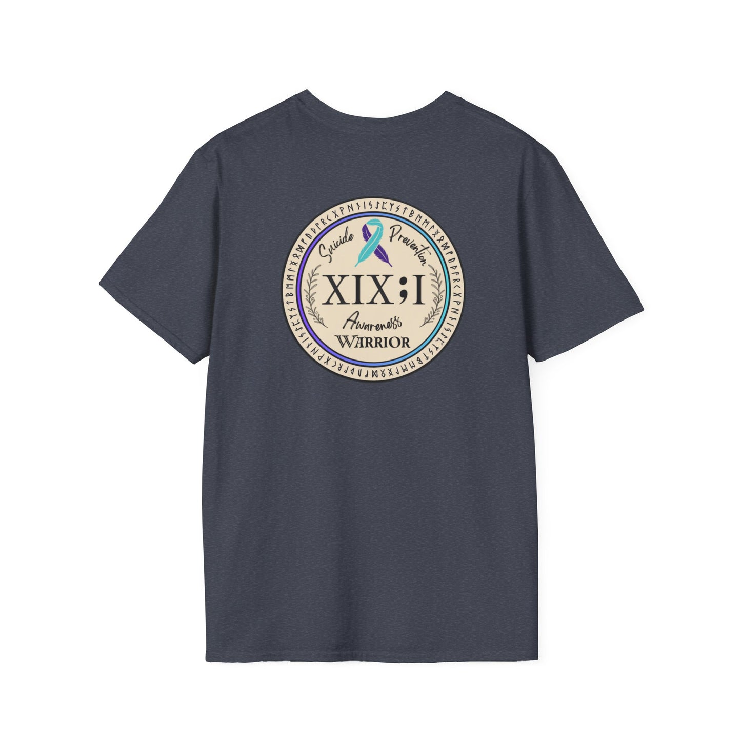 T-shirt: Suicide Awareness Warrior Teal and Purple Support Ribbon