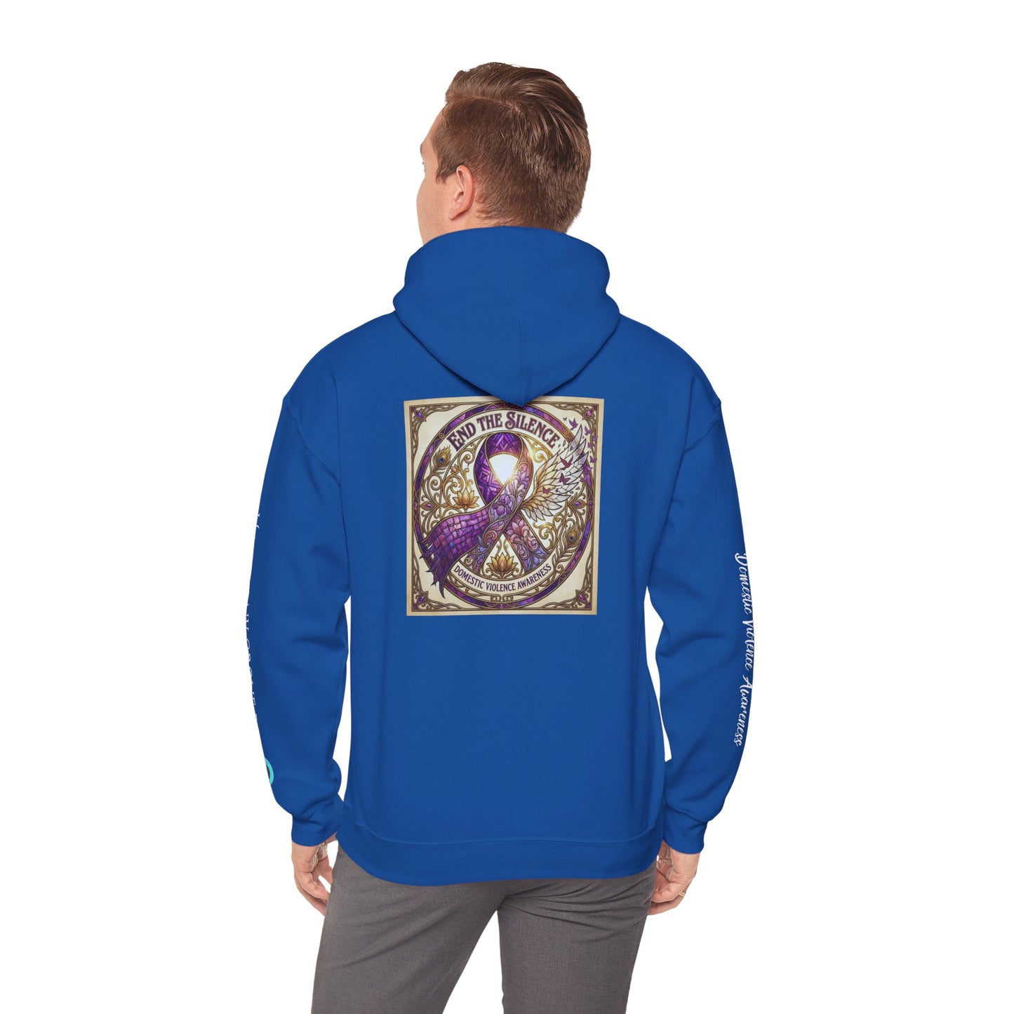 Pullover Hoodie: "End The Silence" Domestic Violence Awareness