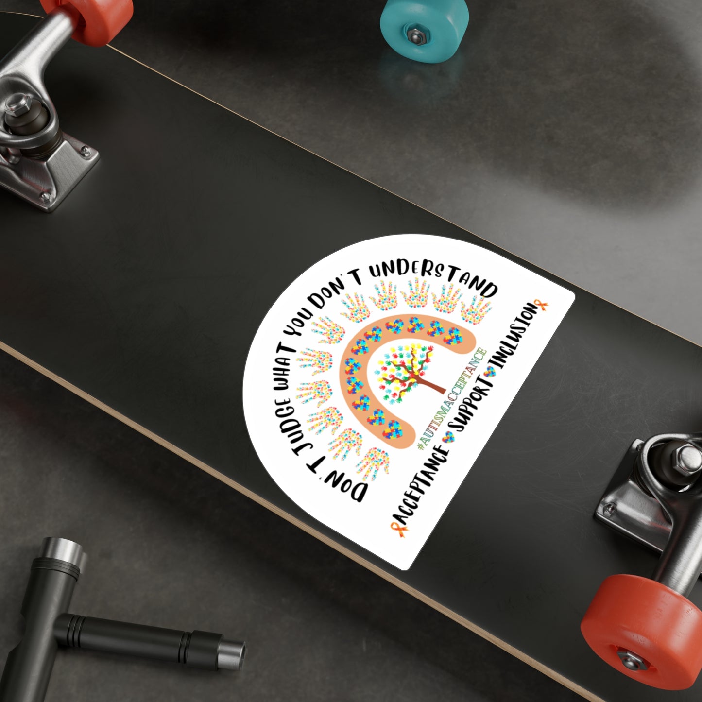 All-Weather Vinyl Decal: "Don't Judge What You Don't Understand" Autism Acceptance
