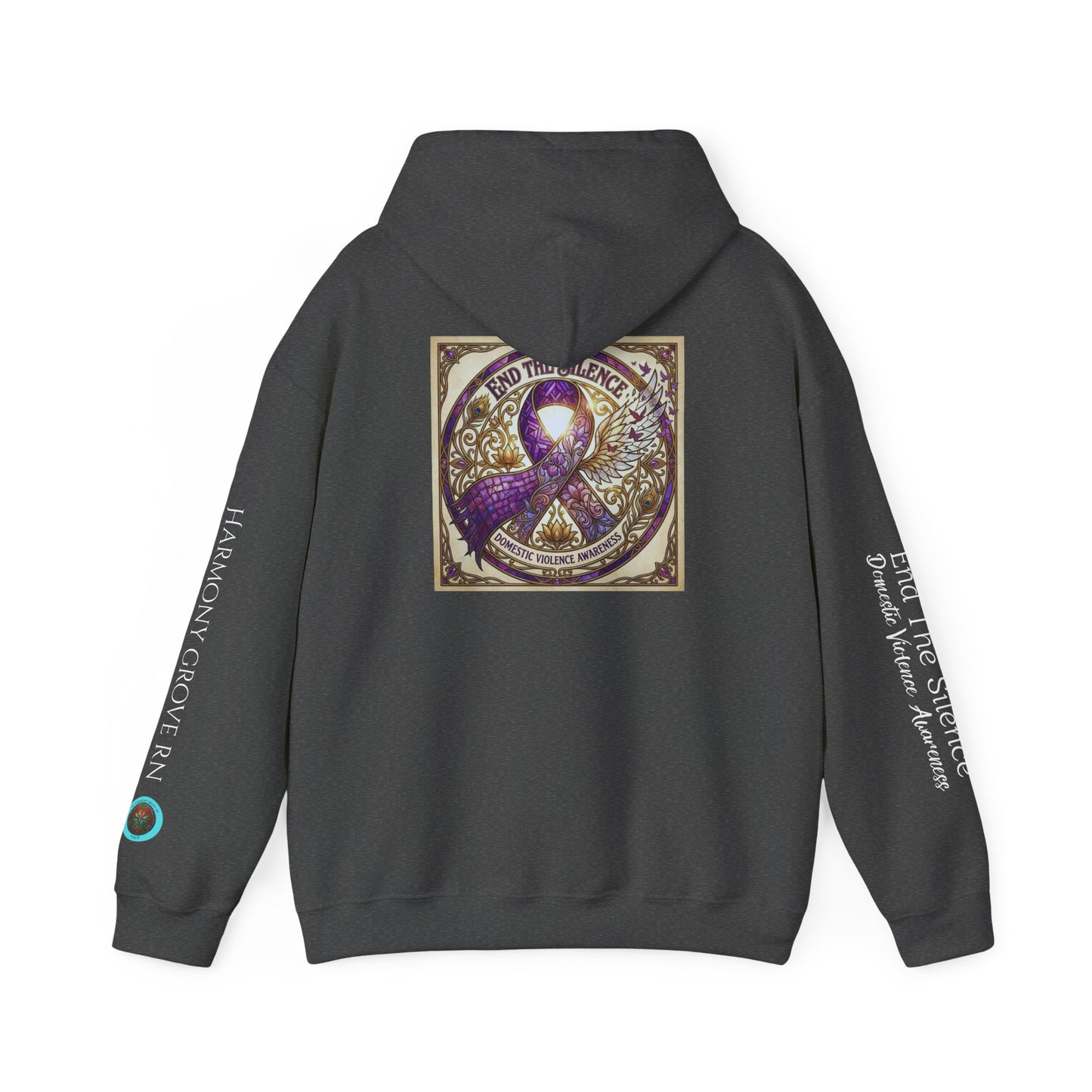 Pullover Hoodie: "End The Silence" Domestic Violence Awareness