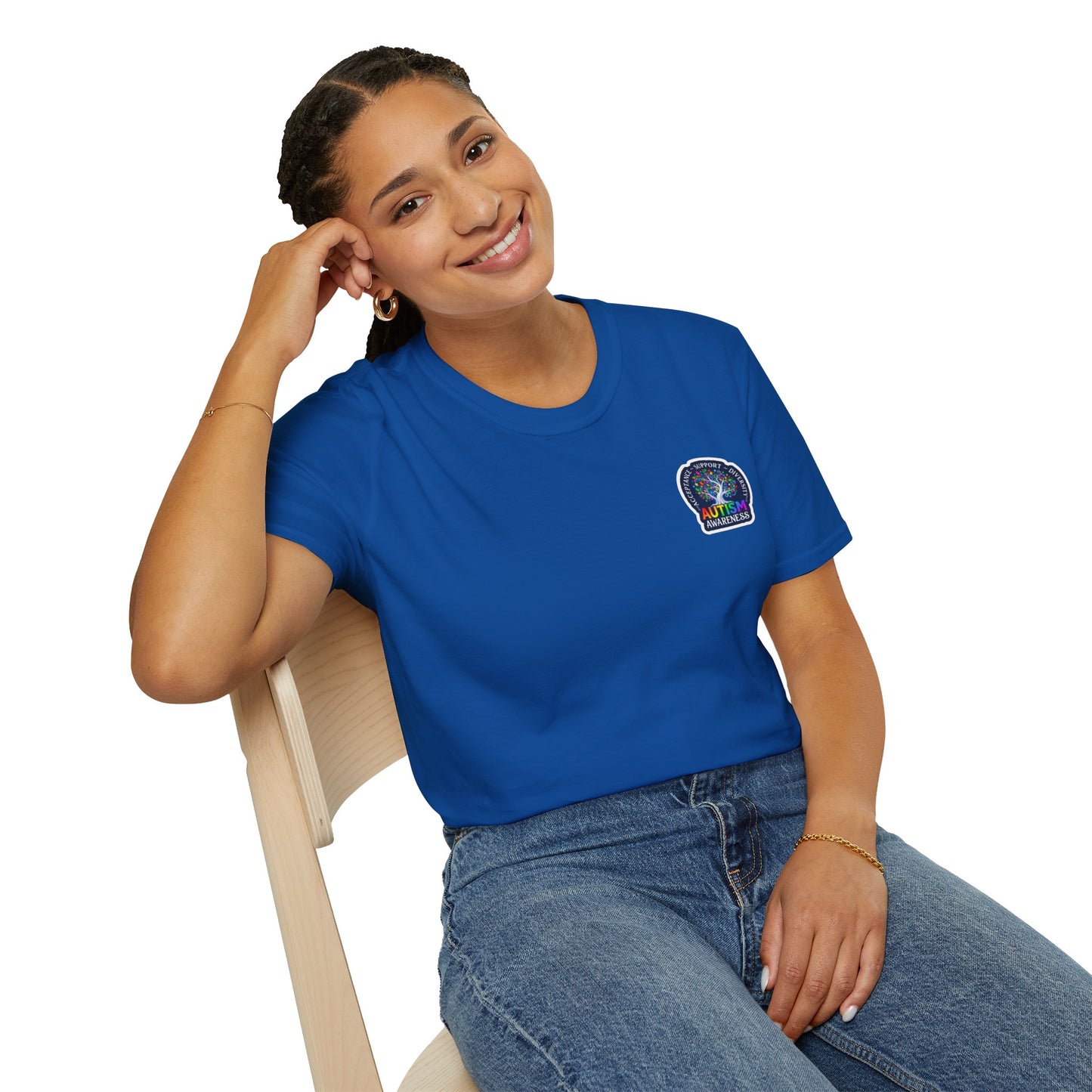 T-Shirt: "Autism Awareness" Rainbow Tree
