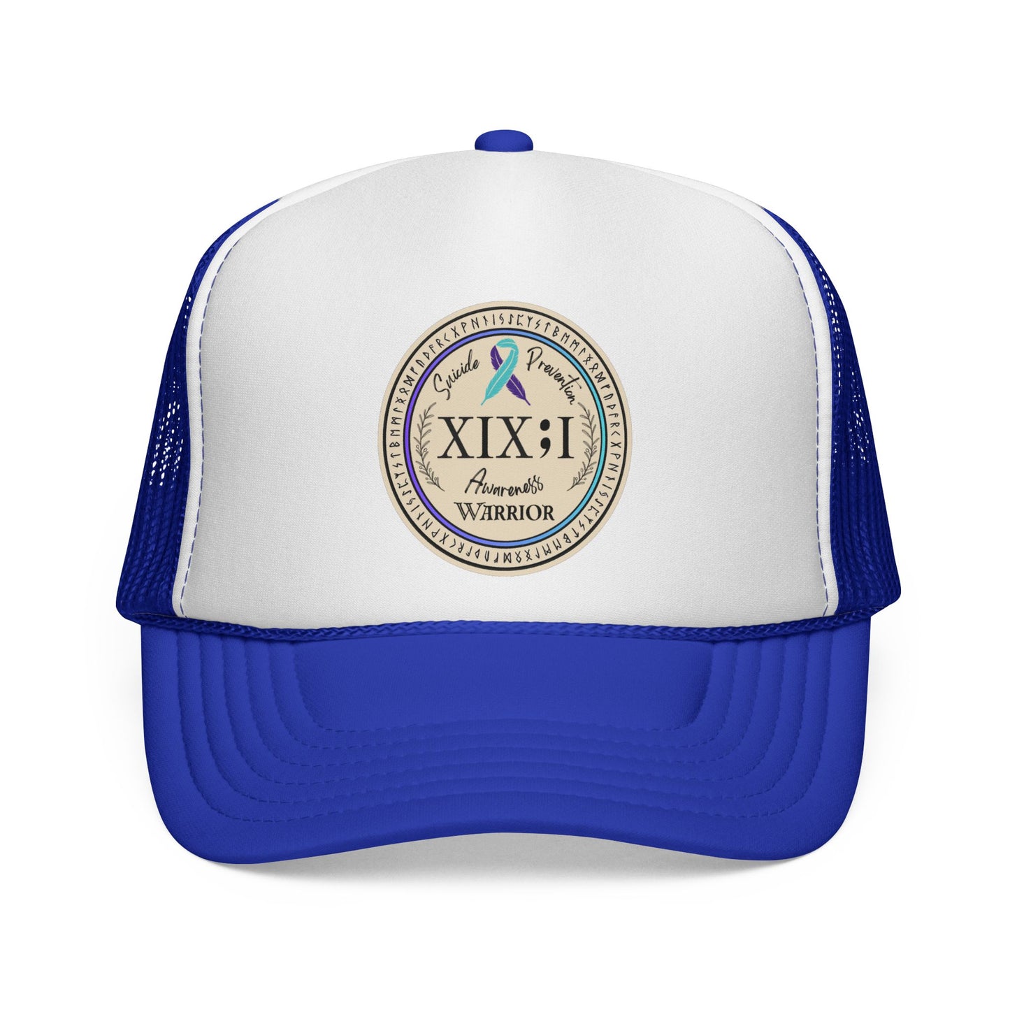 Trucker Hat: "XIX;I Warrior" Suicide Prevention Awareness