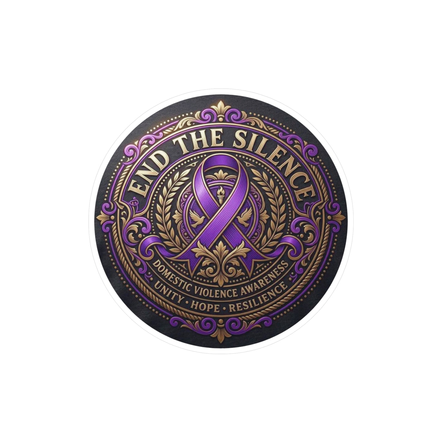 All-Weather Vinyl Decal: Domestic Violence Awareness