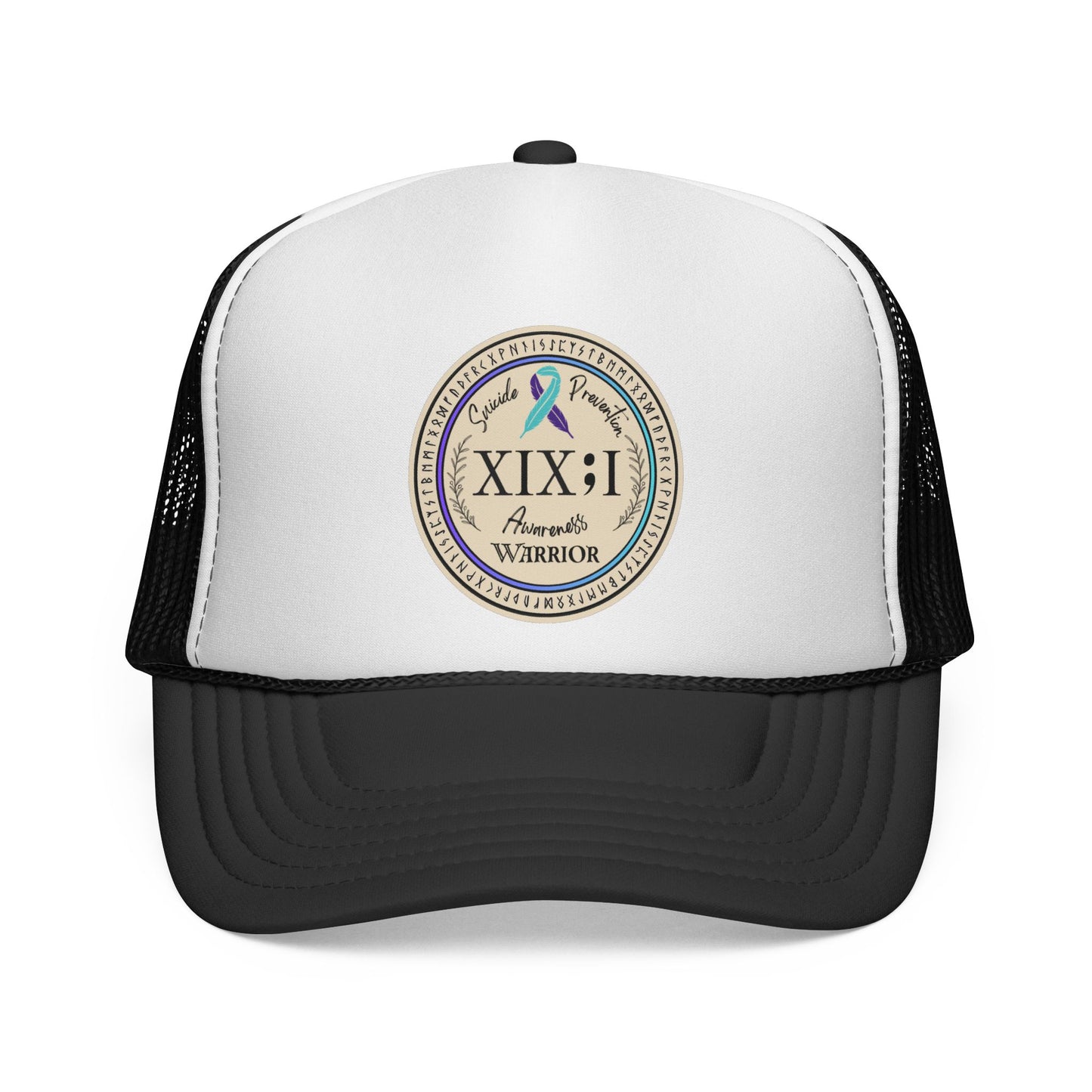 Trucker Hat: "XIX;I Warrior" Suicide Prevention Awareness