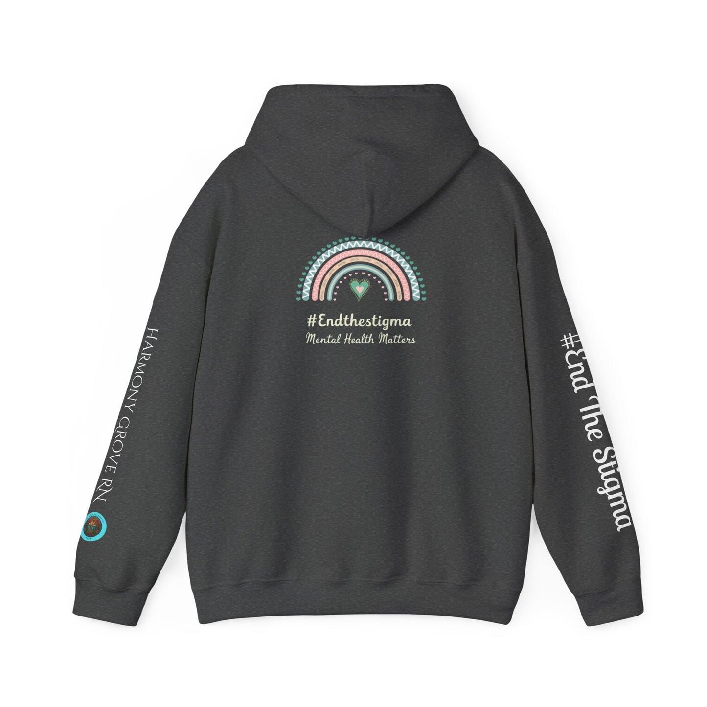 Pullover Hoodie: "#EndTheStigma" Mental Health Matters