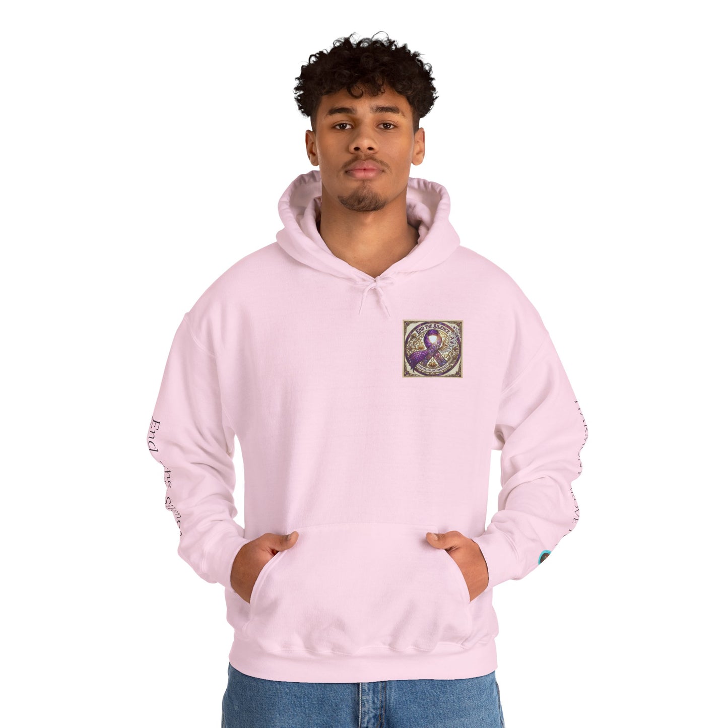 Pullover Hoodie: "End The Silence" Domestic Violence Awareness
