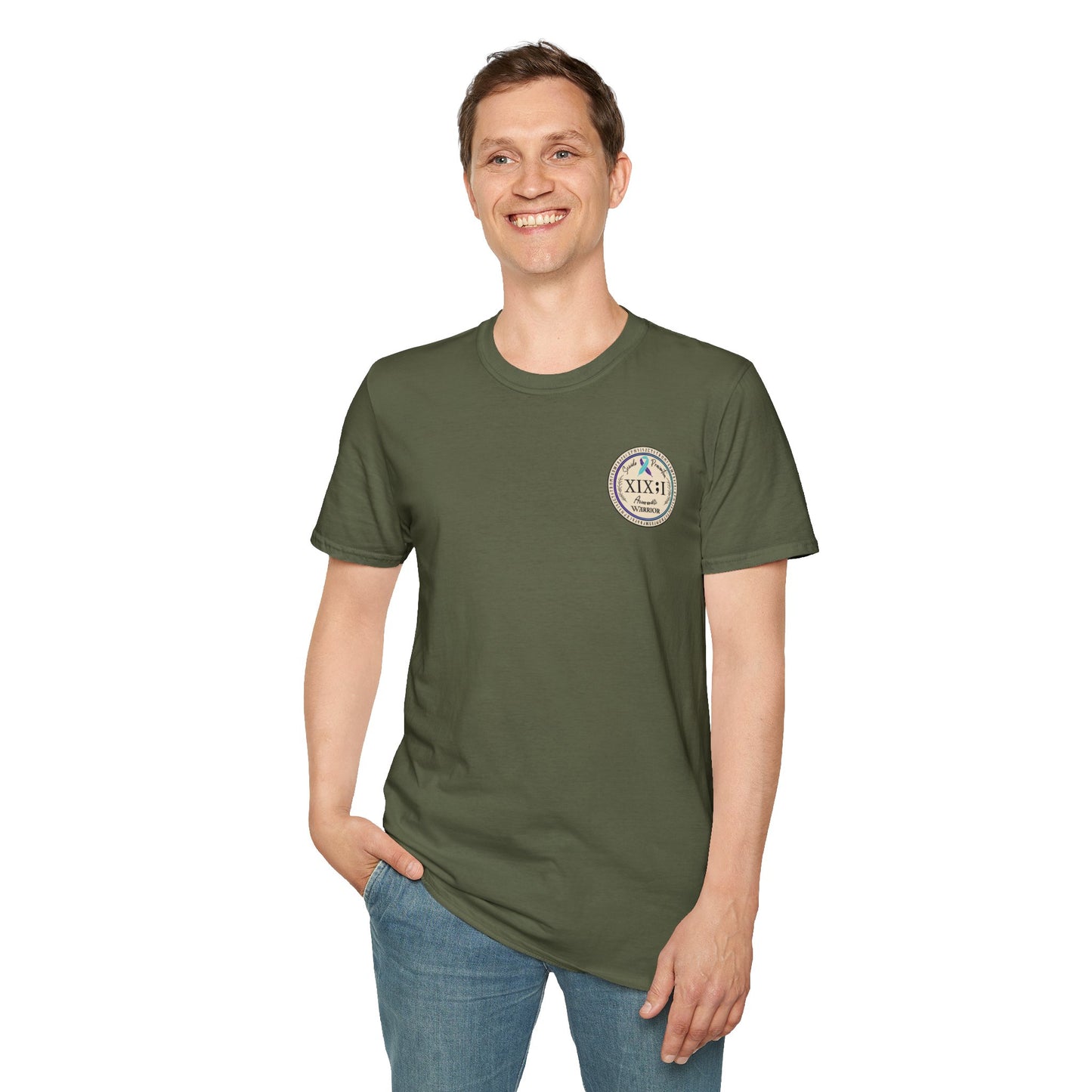 T-shirt: Suicide Awareness Warrior Teal and Purple Support Ribbon