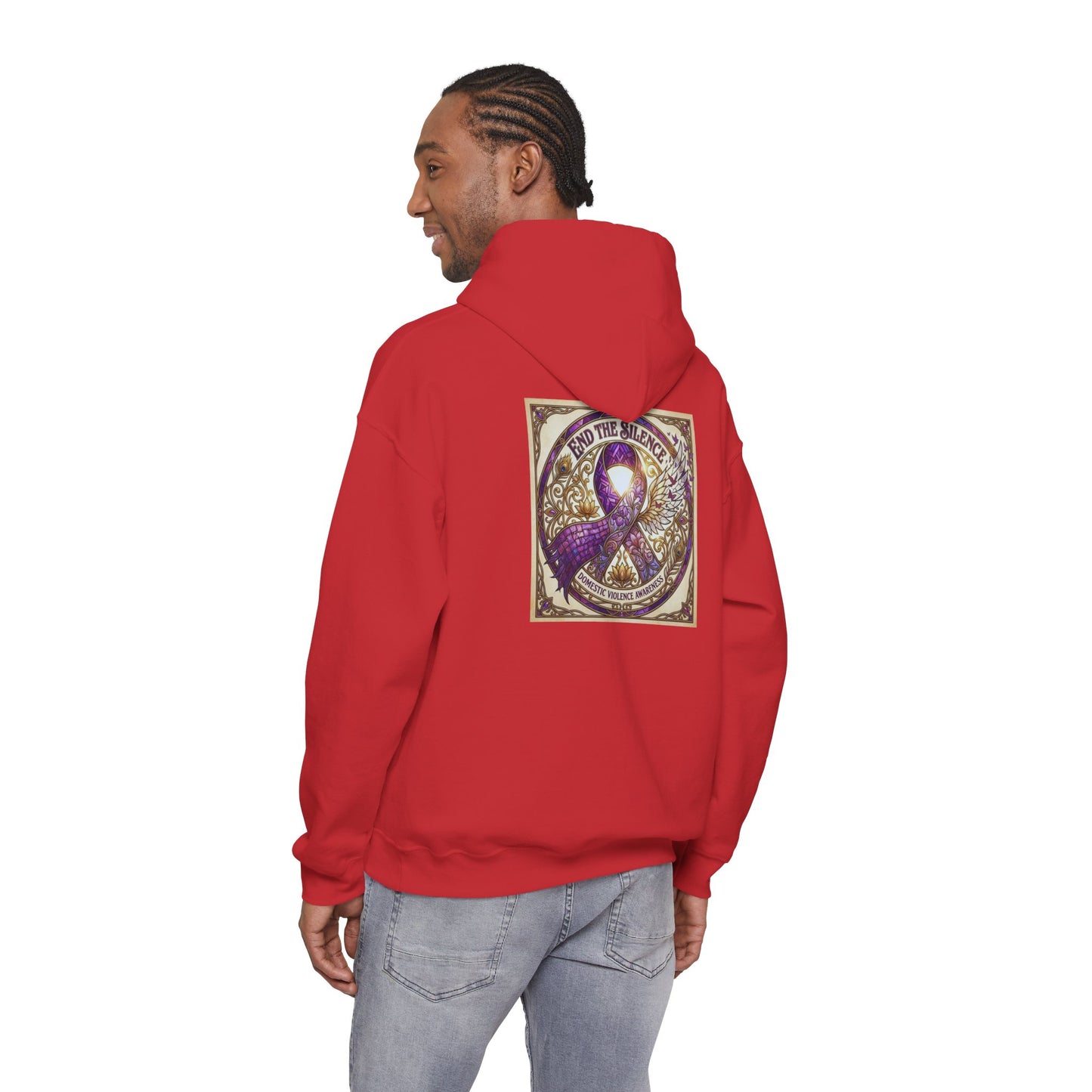 Pullover Hoodie: "End The Silence" Domestic Violence Awareness