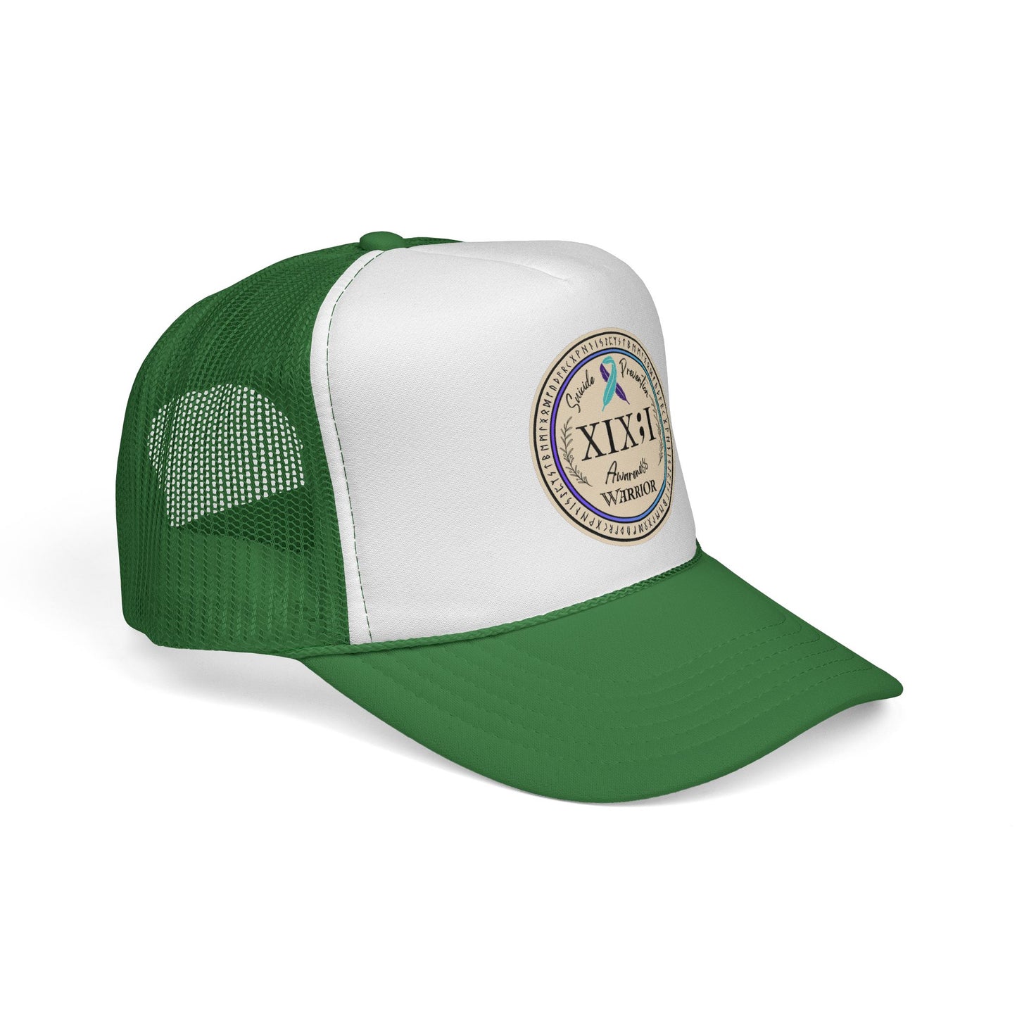 Trucker Hat: "XIX;I Warrior" Suicide Prevention Awareness