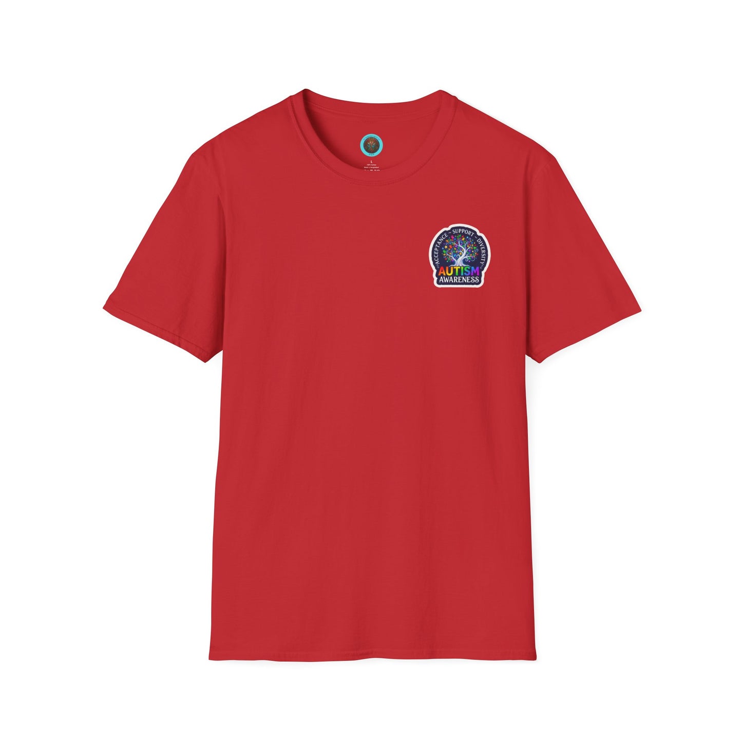 T-Shirt: "Autism Awareness" Rainbow Tree