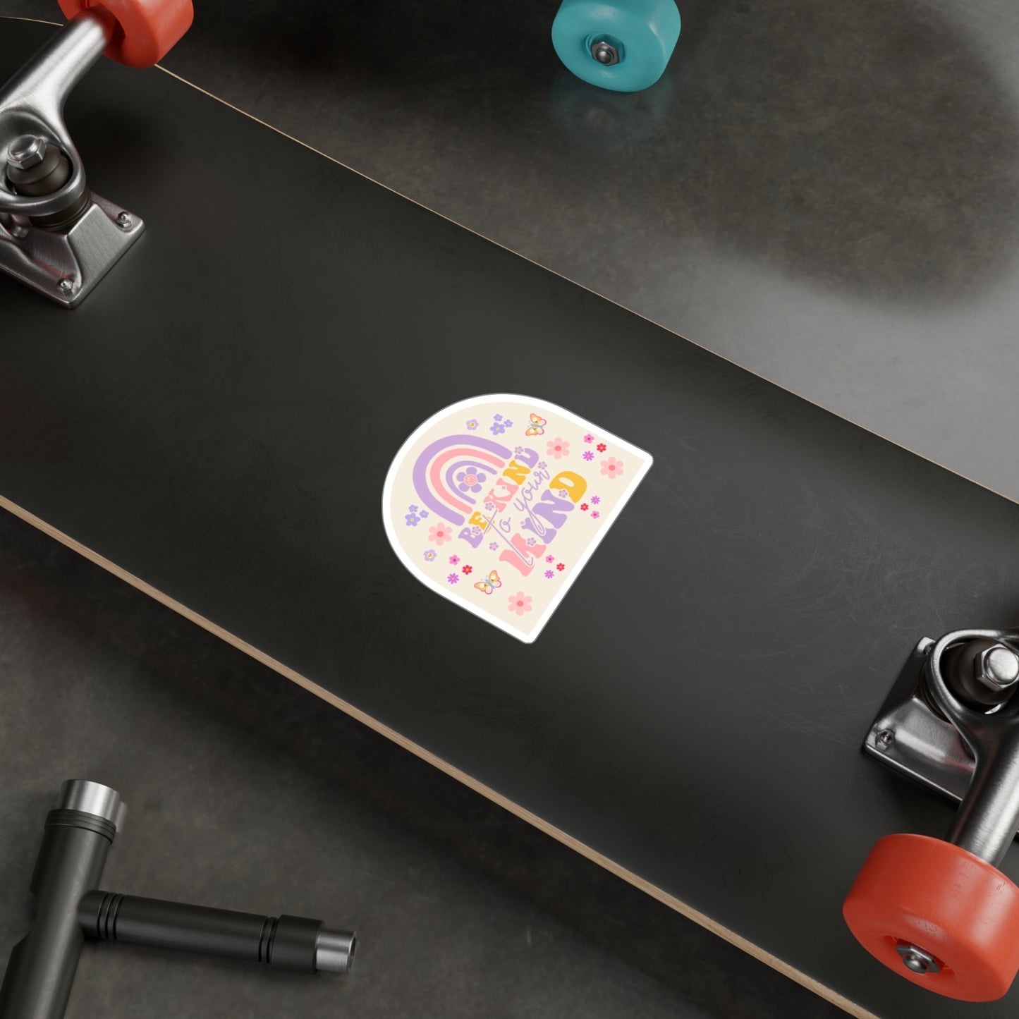 All-Weather Vinyl Decal: Be Kind To Your Mind Rainbow