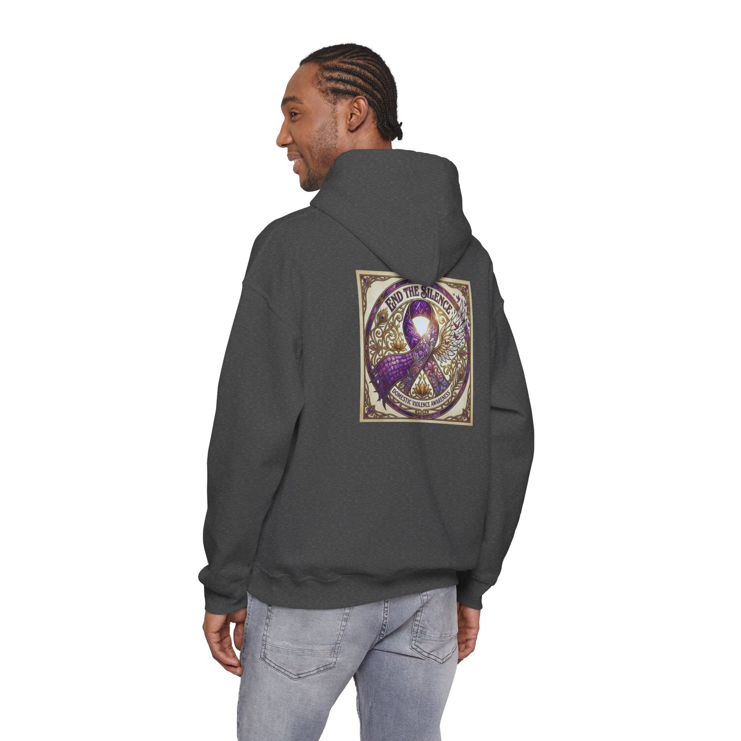 Pullover Hoodie: "End The Silence" Domestic Violence Awareness