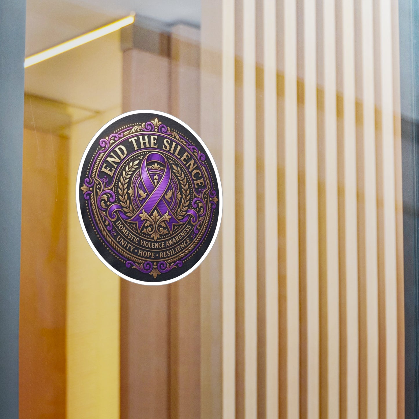 All-Weather Vinyl Decal: Domestic Violence Awareness