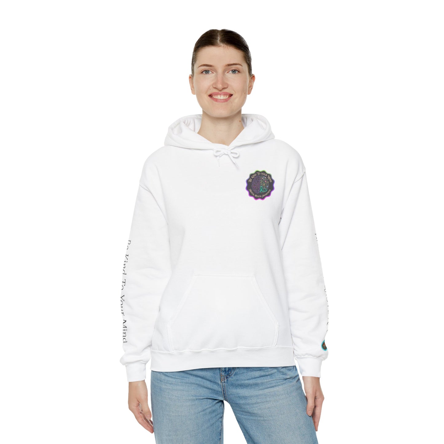 Pullover Hoodie: "Be Kind to Your Mind" Mental Health Awareness