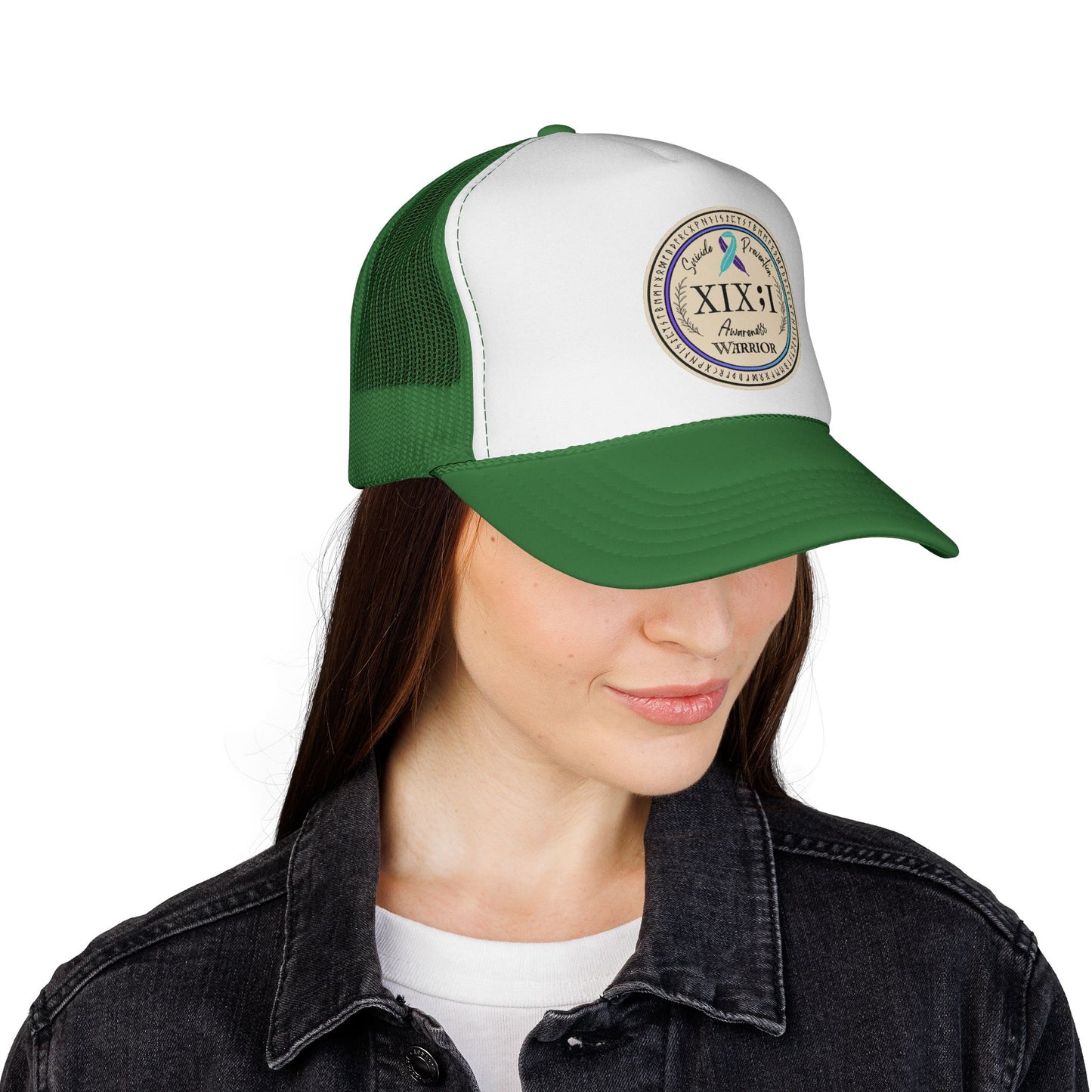Trucker Hat: "XIX;I Warrior" Suicide Prevention Awareness