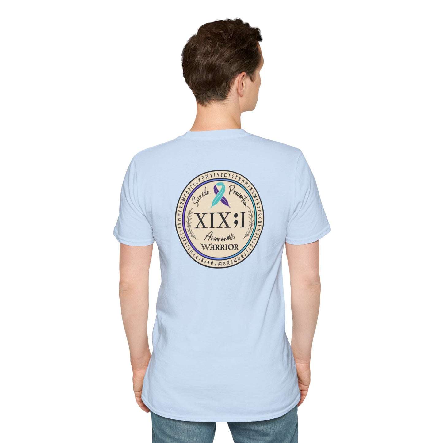 T-shirt: Suicide Awareness Warrior Teal and Purple Support Ribbon
