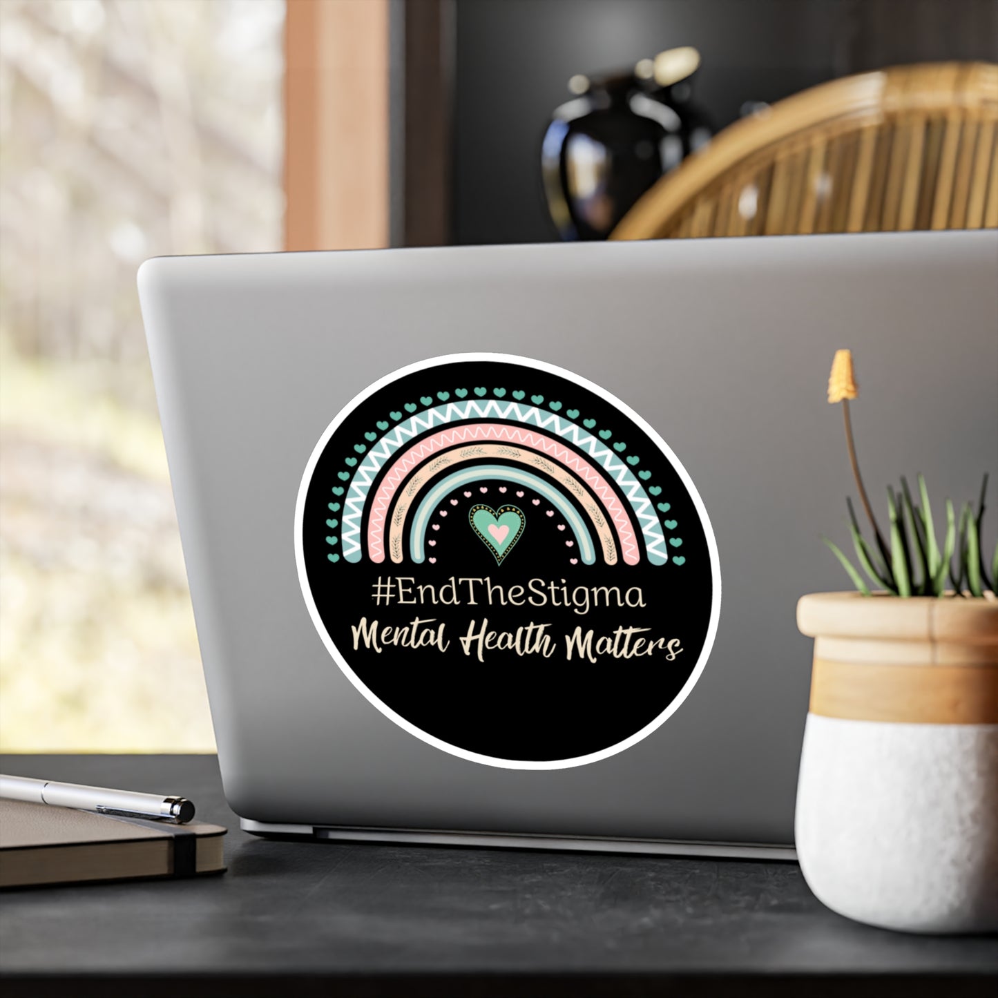 All-Weather Vinyl Decal: #EndTheStigma Onyx
