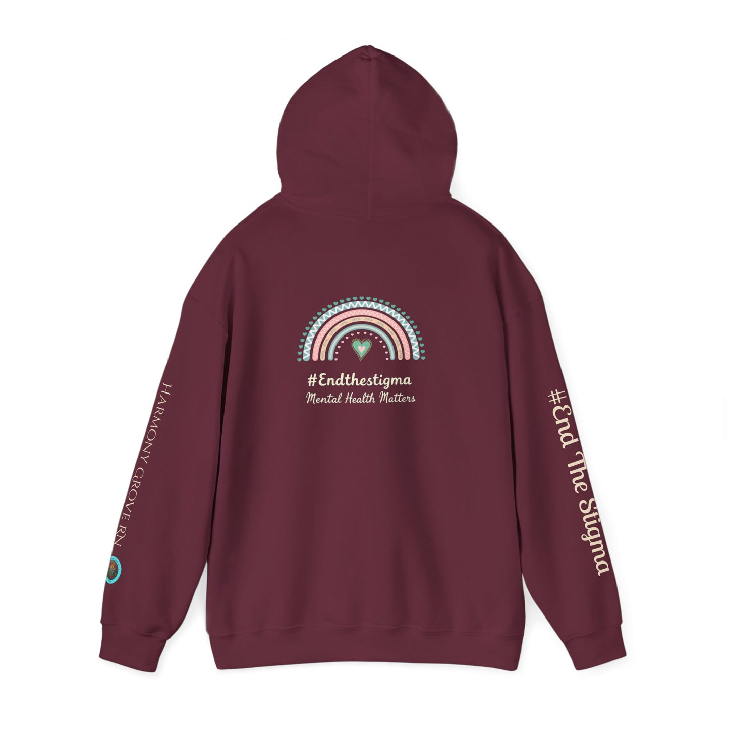 Pullover Hoodie: "#EndTheStigma" Mental Health Matters