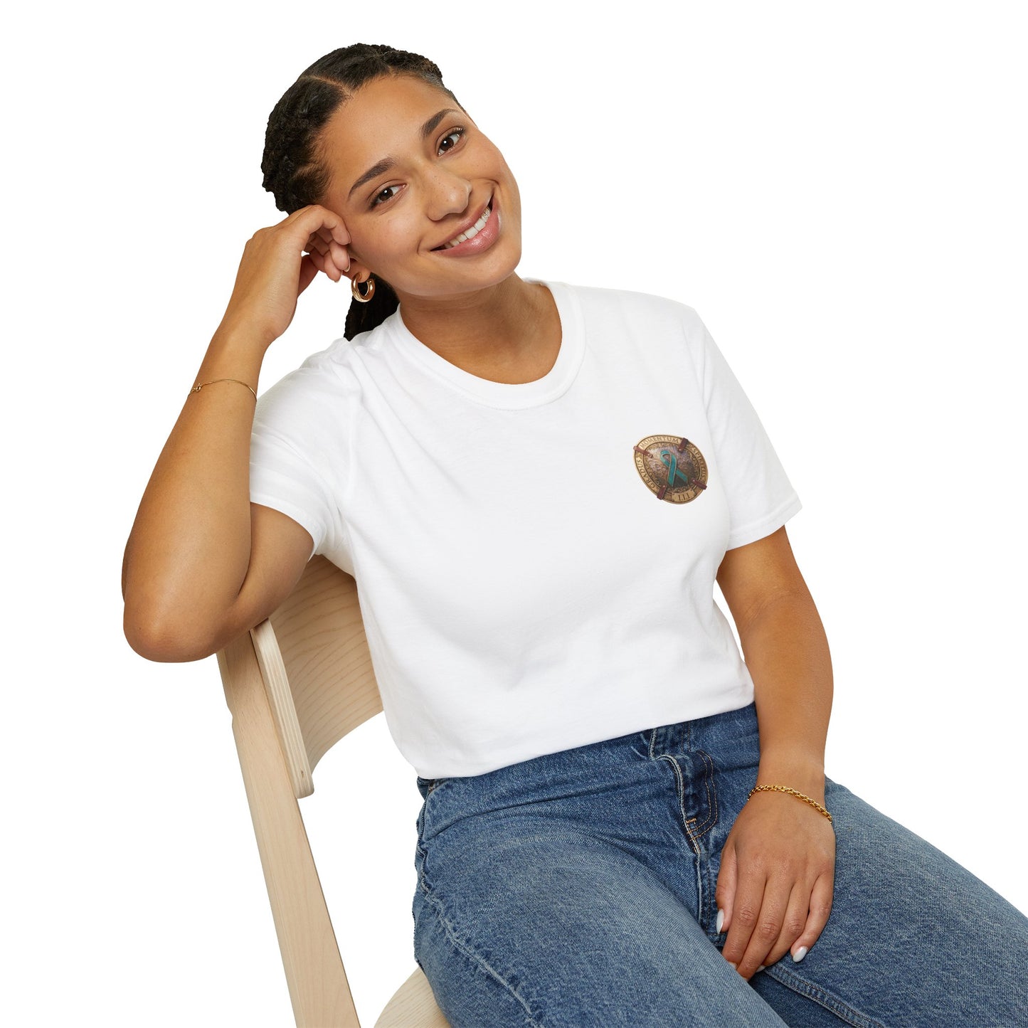 T-Shirt: "PTSD Awareness" Teal Ribbon Support
