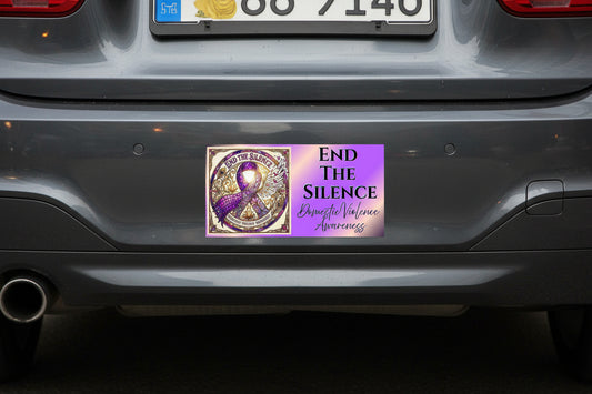 End The Silence: Domestic Violence Awareness Bumper Sticker