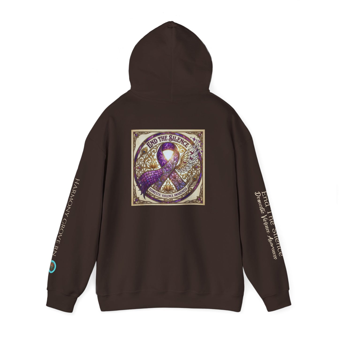 Pullover Hoodie: "End The Silence" Domestic Violence Awareness