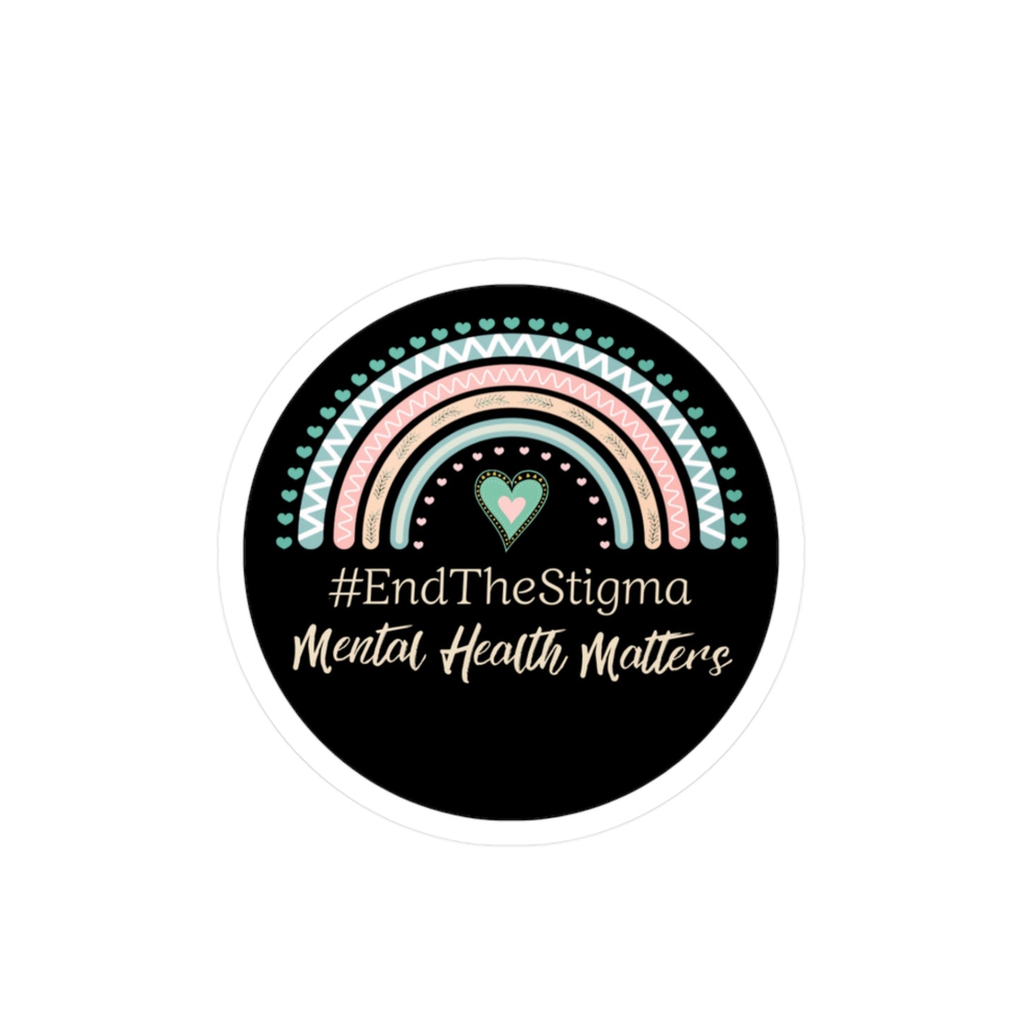 All-Weather Vinyl Decal: #EndTheStigma Onyx