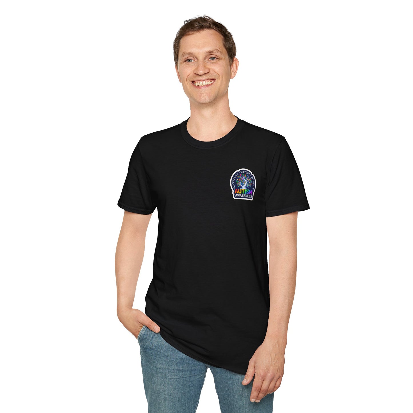 T-Shirt: "Autism Awareness" Rainbow Tree