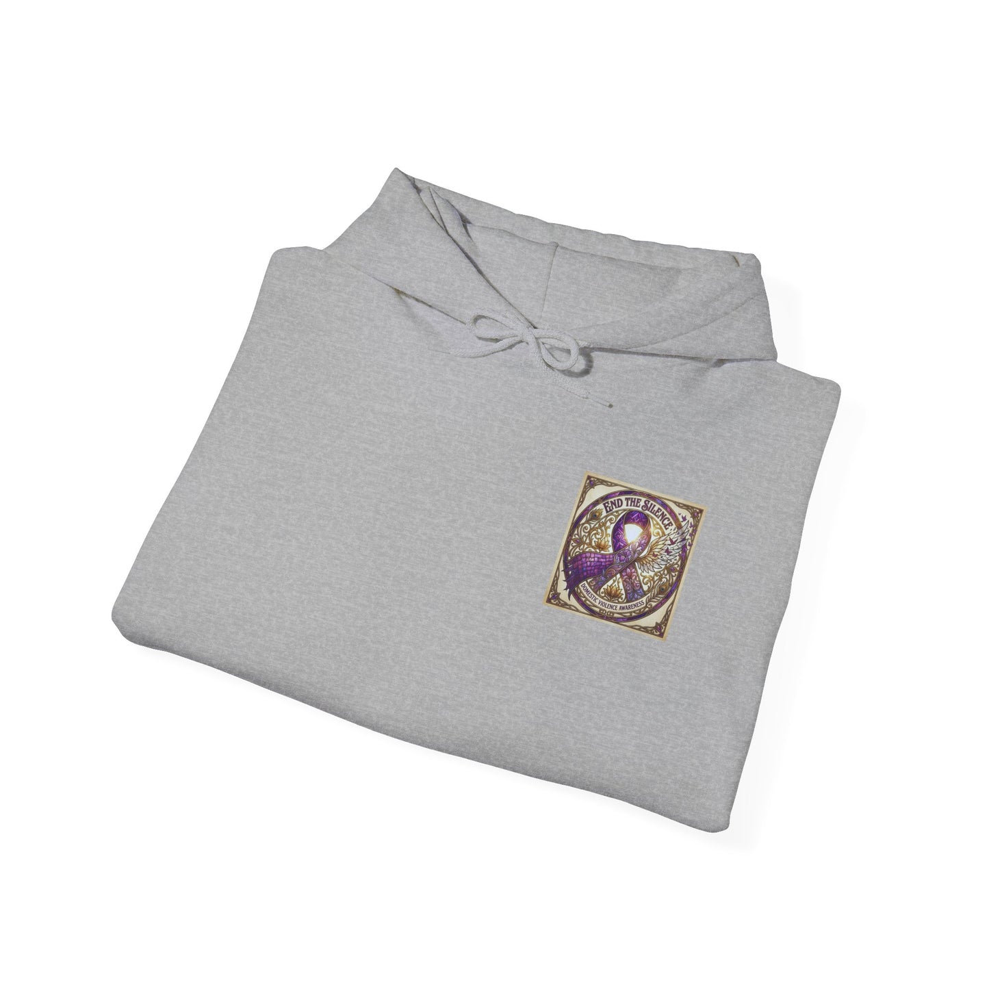 Pullover Hoodie: "End The Silence" Domestic Violence Awareness
