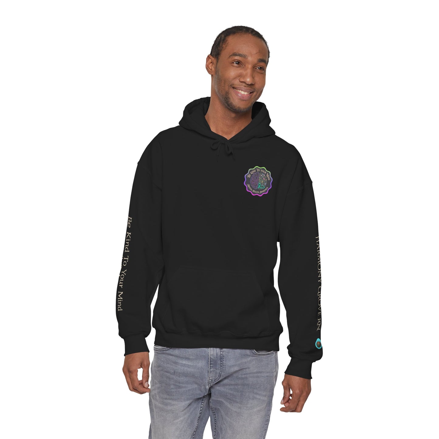 Pullover Hoodie: "Be Kind to Your Mind" Mental Health Awareness