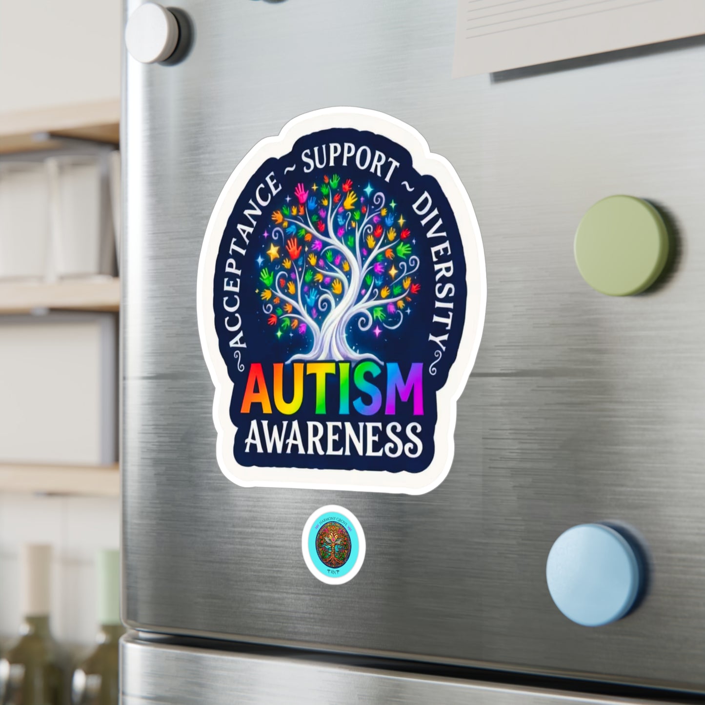 All-Weather Vinyl Decal: Autism Awareness Acceptance Support Diversity