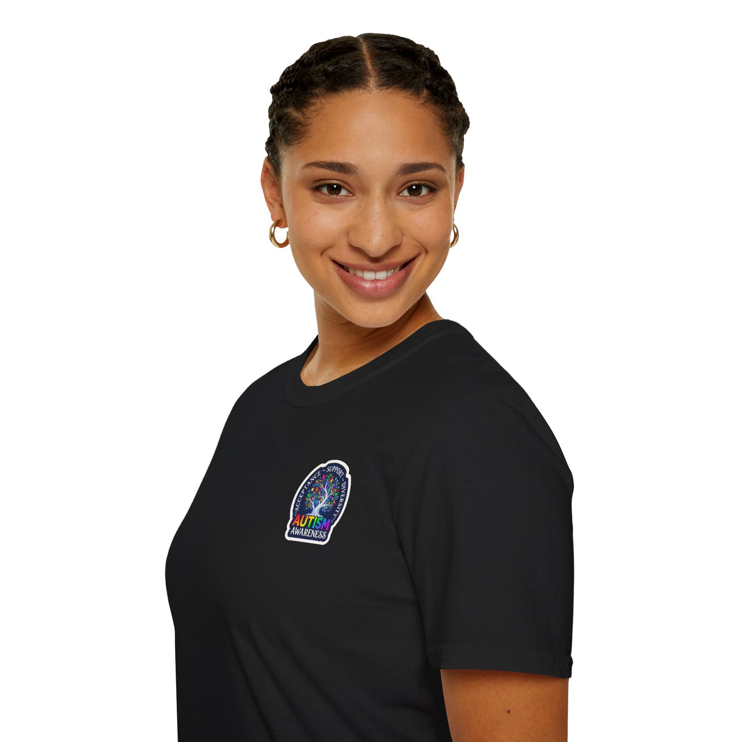 T-Shirt: "Autism Awareness" Rainbow Tree
