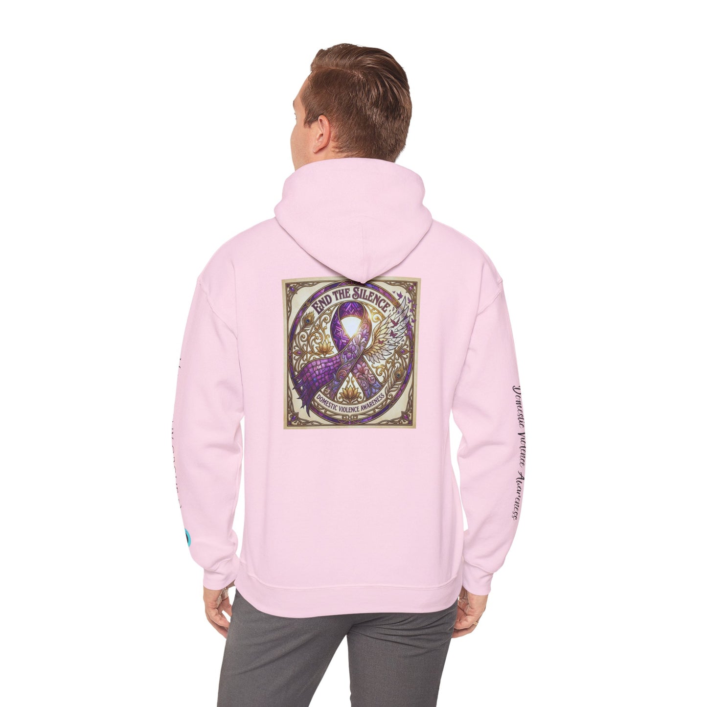 Pullover Hoodie: "End The Silence" Domestic Violence Awareness