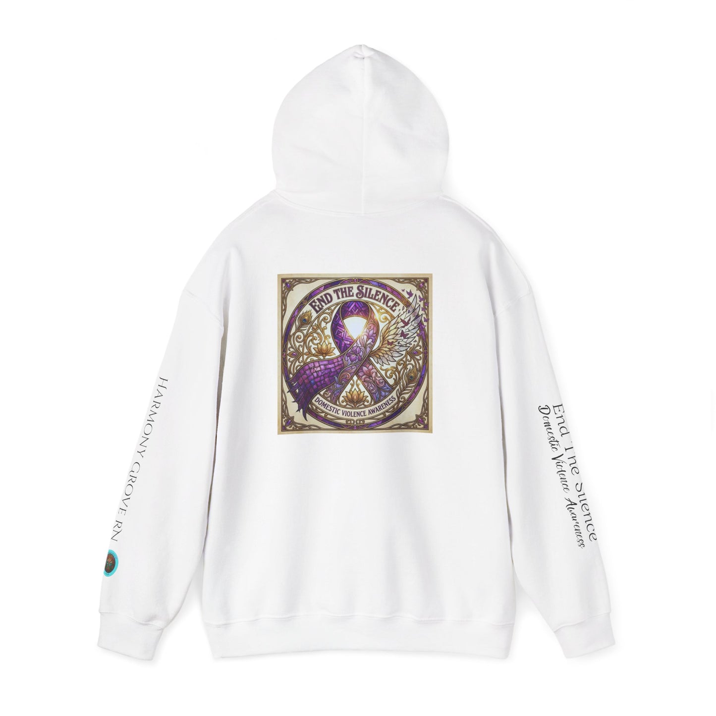 Pullover Hoodie: "End The Silence" Domestic Violence Awareness