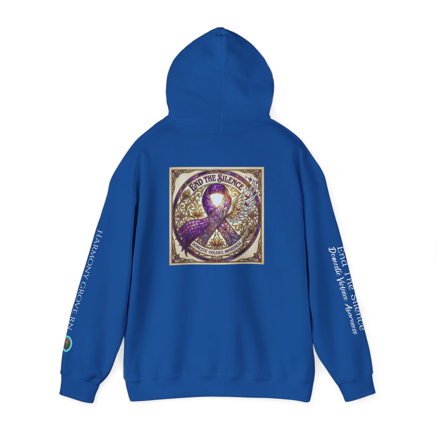 Pullover Hoodie: "End The Silence" Domestic Violence Awareness