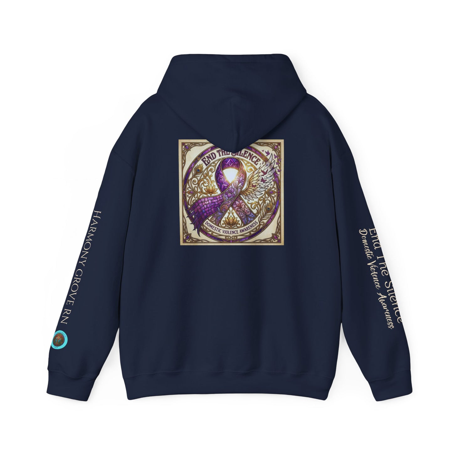 Pullover Hoodie: "End The Silence" Domestic Violence Awareness
