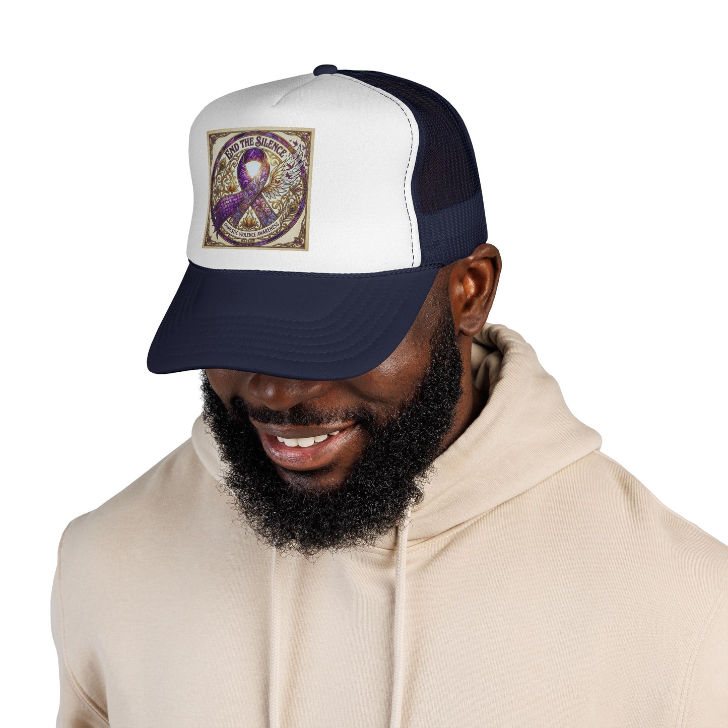 Trucker Hat: "End the Silence" Domestic Violence Awareness