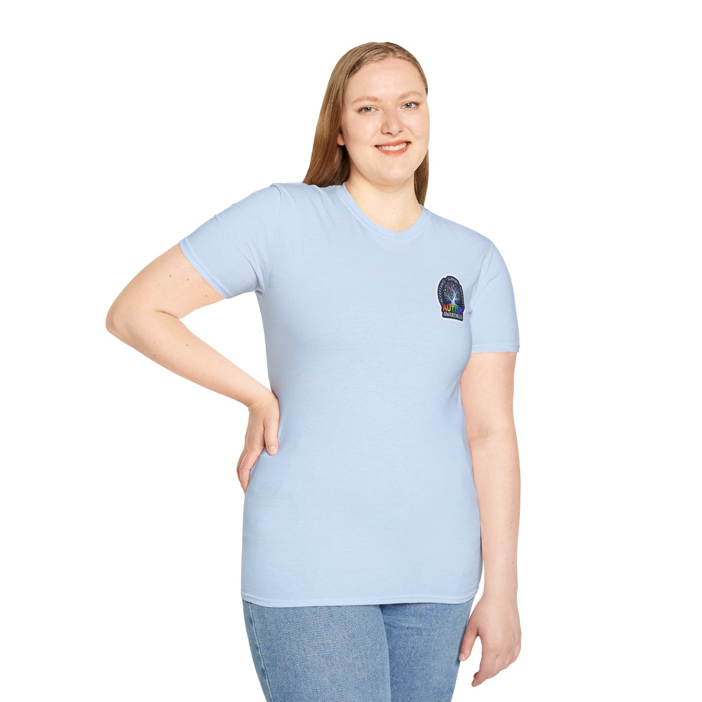 T-Shirt: "Autism Awareness" Rainbow Tree