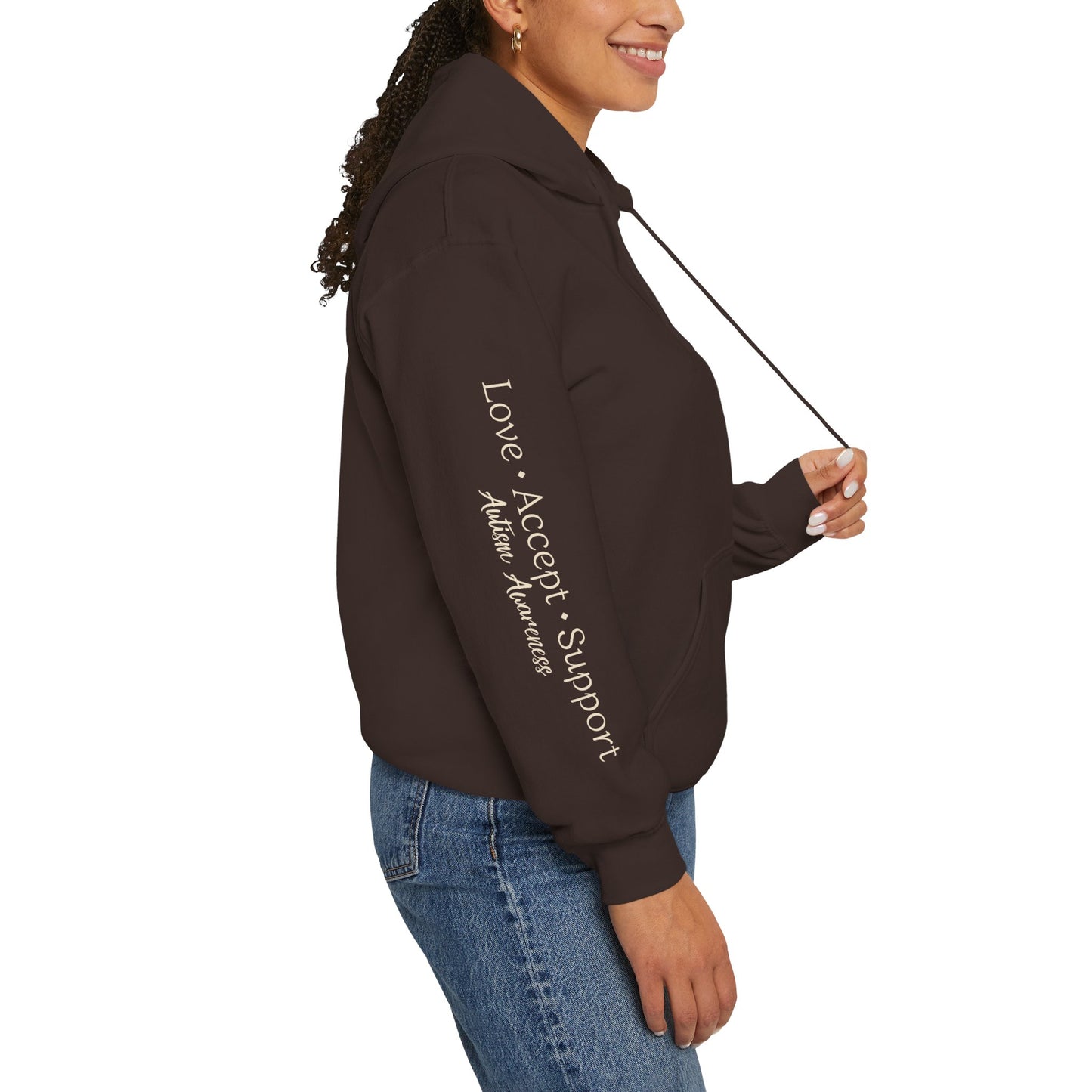 Pullover Hoodie: "Autism Awareness" Colorful Tree Compassion Design