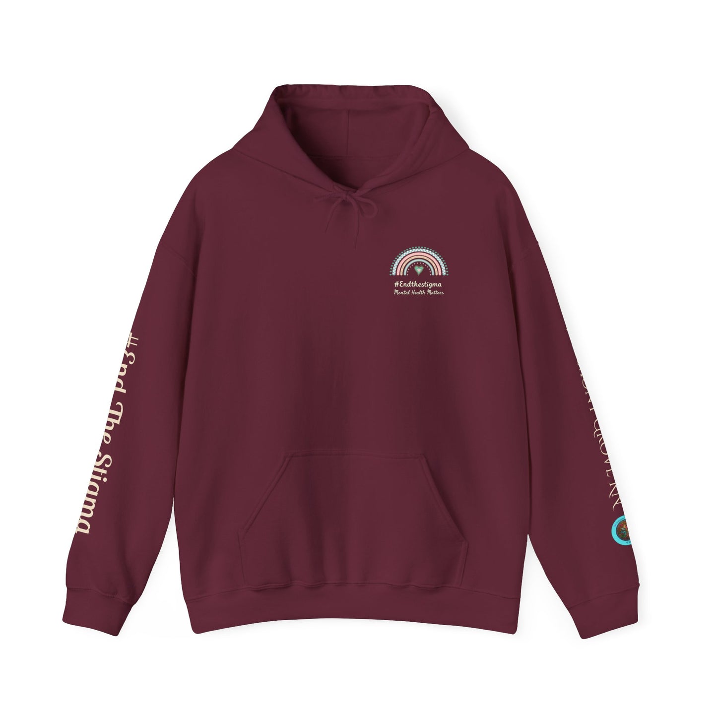 Pullover Hoodie: "#EndTheStigma" Mental Health Matters