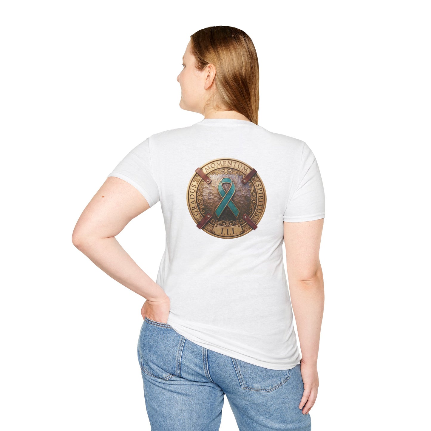 T-Shirt: "PTSD Awareness" Teal Ribbon Support