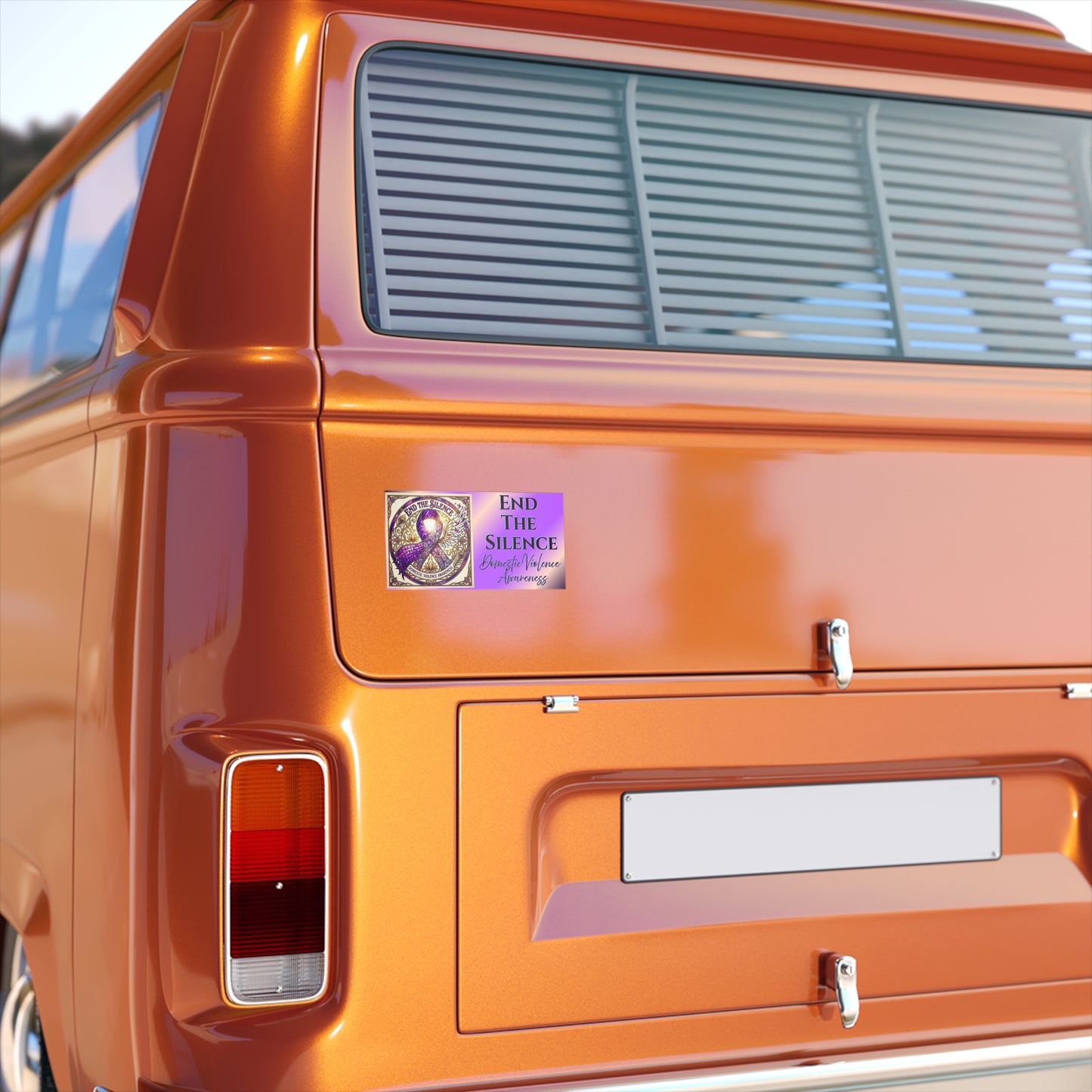 End The Silence: Domestic Violence Awareness Bumper Sticker